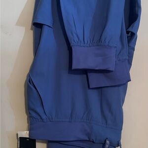 Med Couture Blue Women's Scrub Pants, Jogger